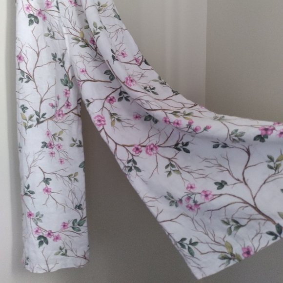 Pretty Piazza Del Tempio Italy, Floral Linen Jumpsuit Size XS - Picture 7 of 11